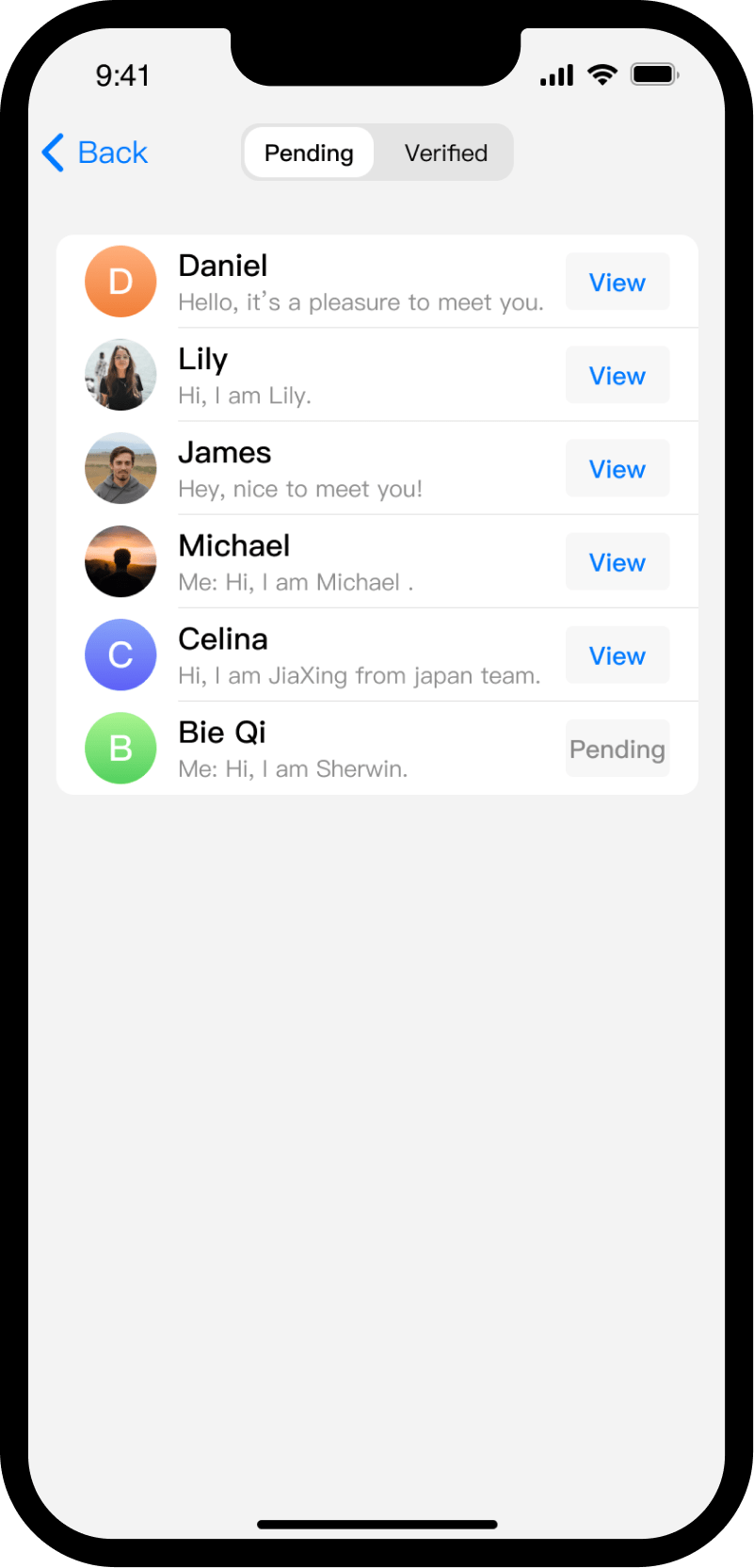 Add & Remove Friends Feature Screenshot