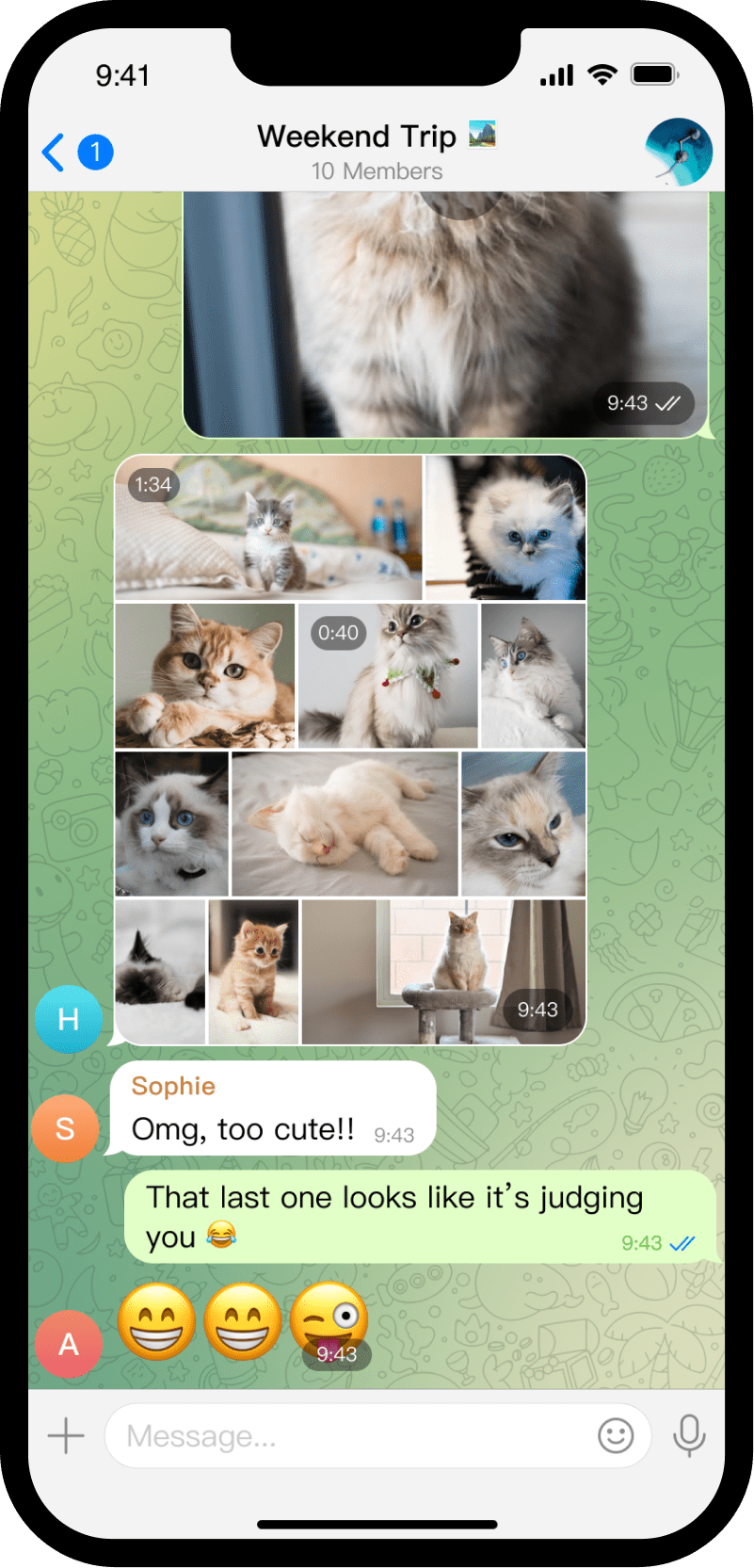 Send Pictures & Videos Feature Screenshot